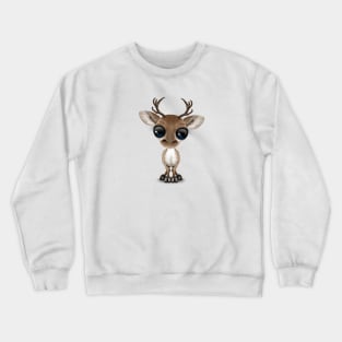 Cute Curious Reindeer Crewneck Sweatshirt